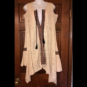 Free People BoHo Knit Dress size Large.